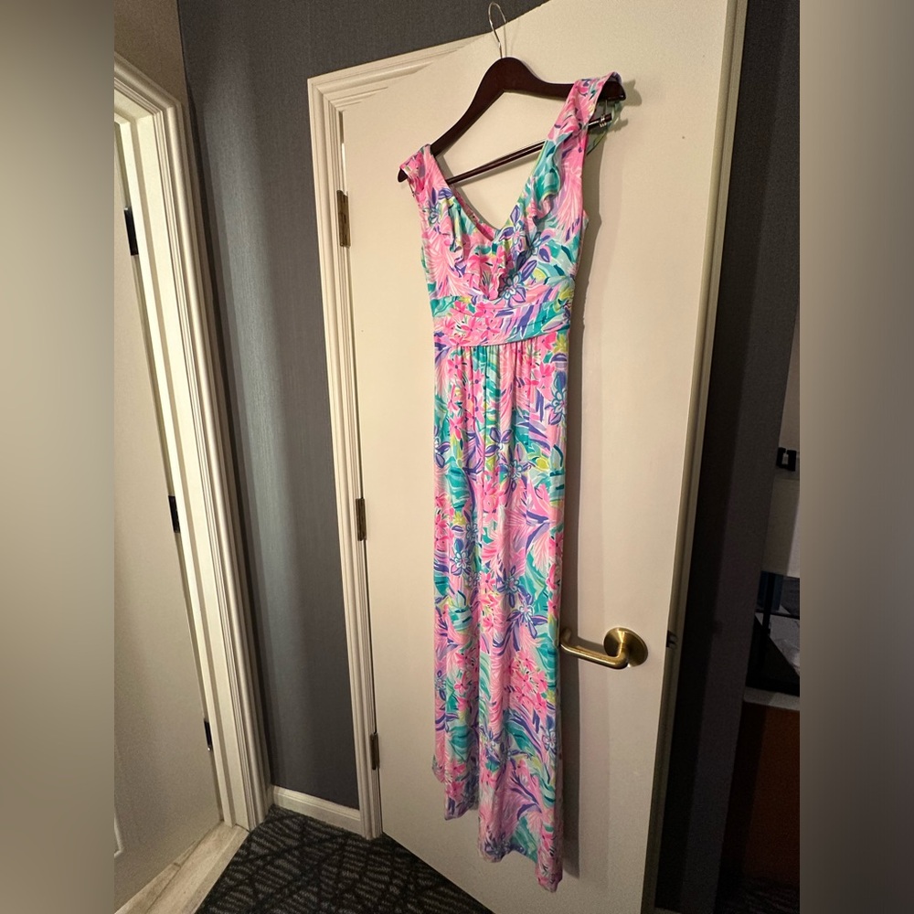 Lilly Pulitzer NWOT Mirella Maxi Dress It Was All A Dream. Size XS